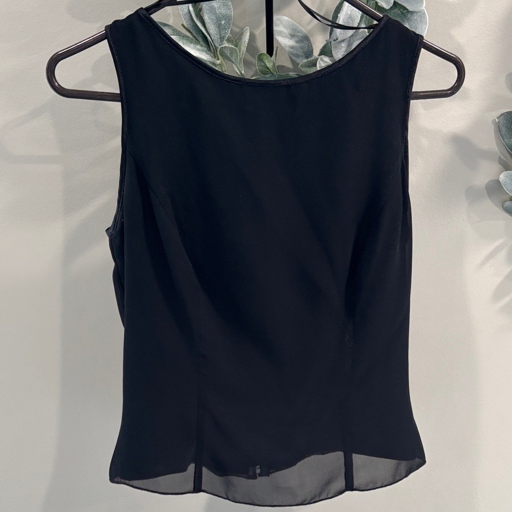 JS Collections Classic Black Tank Top